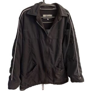 Prana Men's‎ Medium Black Fleece Lined  Vented Full Zip Jacket USA